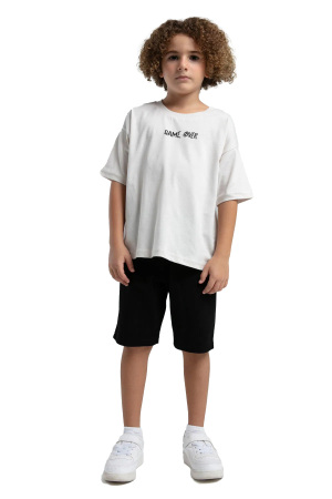 RolyPoly Erkek Çocuk Bermuda Takım - RP3572-4 Gri - RolyPoly