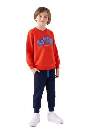 RolyPoly Erkek Çocuk Eşofman Takımı - RP3419-2 Nar Çiçeği - RolyPoly