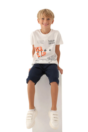 RolyPoly Erkek Çocuk Kapri Takım - RP3353-2 Ekru - RolyPoly