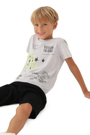 RolyPoly Erkek Çocuk Kapri Takım - RP3353-G Krem - 2