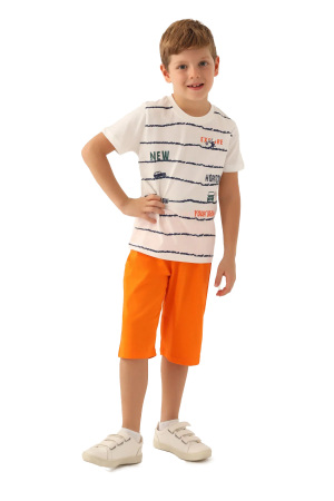 RolyPoly Erkek Çocuk Kapri Takım - RP3357-2 Krem - RolyPoly
