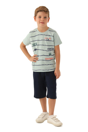 RolyPoly Erkek Çocuk Kapri Takım - RP3357-2 Su Yeşili - RolyPoly