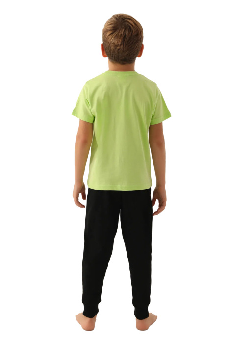 RolyPoly Erkek Çocuk Pijama Takımı - RP3354-G Yeşil - 5
