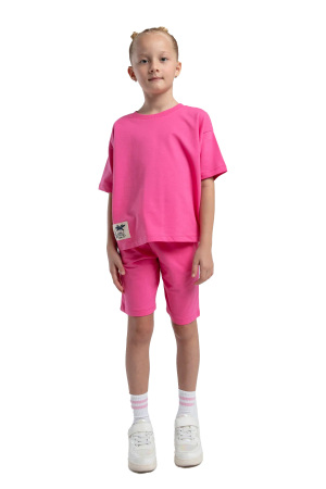 RolyPoly Kız Çocuk Bermuda Takım - RP3592-2 Koyu Pembe - RolyPoly