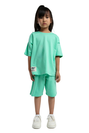 RolyPoly Kız Çocuk Bermuda Takım - RP3592-2 Yeşi - RolyPoly