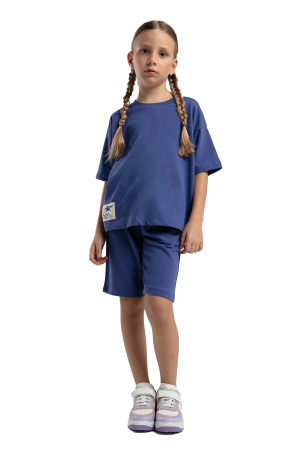 RolyPoly Kız Çocuk Bermuda Takım - RP3592-G Koyu Mavi - RolyPoly