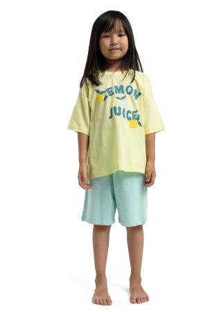 RolyPoly Kız Çocuk Bermuda Takım - RP3620-2 Açık Sarı - RolyPoly