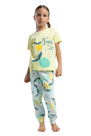 RolyPoly Kız Çocuk Pijama Takımı - RP3617-2 Açık Sarı - 2
