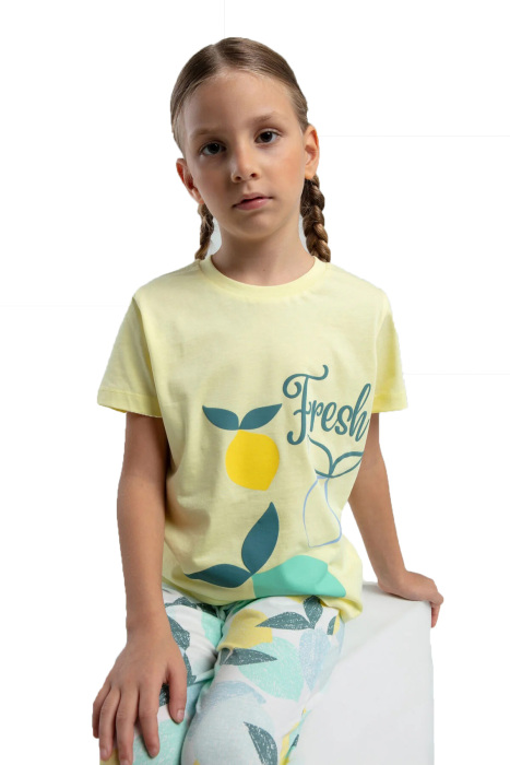 RolyPoly Kız Çocuk Pijama Takımı - RP3617-2 Açık Sarı - 3
