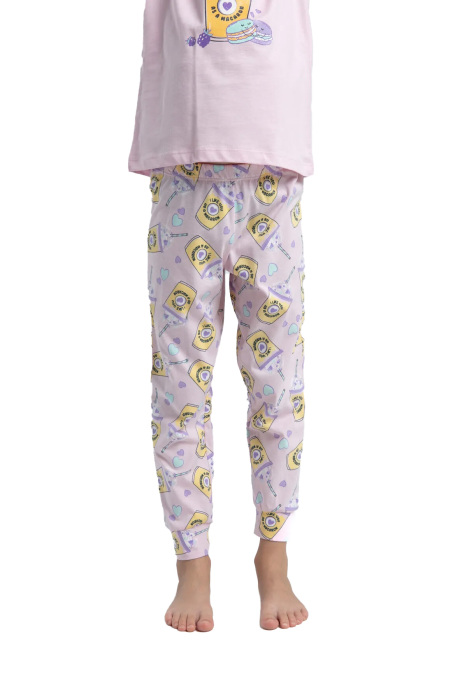 RolyPoly Kız Çocuk Pijama Takımı - RP3625-G Pembe - 3