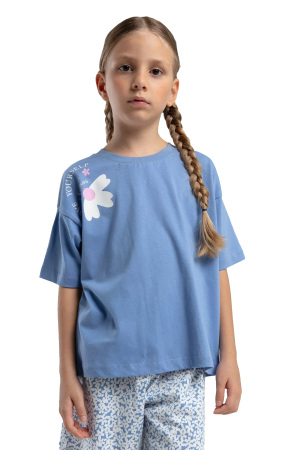 RolyPoly Kız Çocuk Şortlu Takım - RP3611-G Açık Mavi - 2