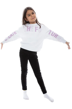 RolyPoly Kız Çocuk SweatShirt - RP2812-2 Krem - RolyPoly