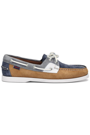 Rossisland Jib Erkek Nubuk Deri Ayakkabı - 711231W Kahverengi/Mavi/Gri - Sebago