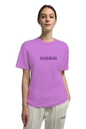 S-Box Ss 4 Kadın T-Shirt - NP0A4GDD Mor - Napapijri