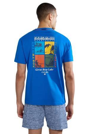 S-Gras Erkek T-Shirt - NP0A4HQN Koyu Mavi - Napapijri