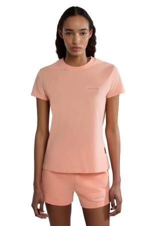 S-Iaato Ss Kadın T-Shirt - NP0A4HWU Pınk Salmon - Napapijri
