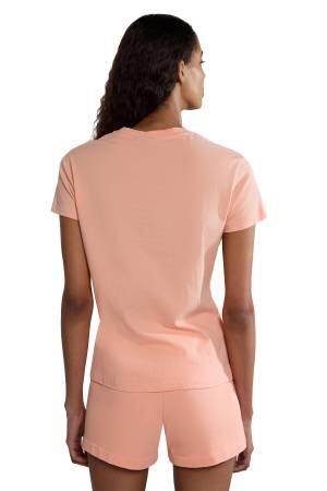S-Iaato Ss Kadın T-Shirt - NP0A4HWU Pınk Salmon - 3