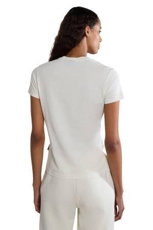 S-Iaato Ss Kadın T-Shirt - NP0A4HWU Whıte Whısper - 3