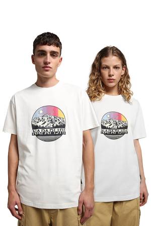 S-Quintino Ss Erkek T-Shirt - NP0A4G6E Beyaz - Napapijri