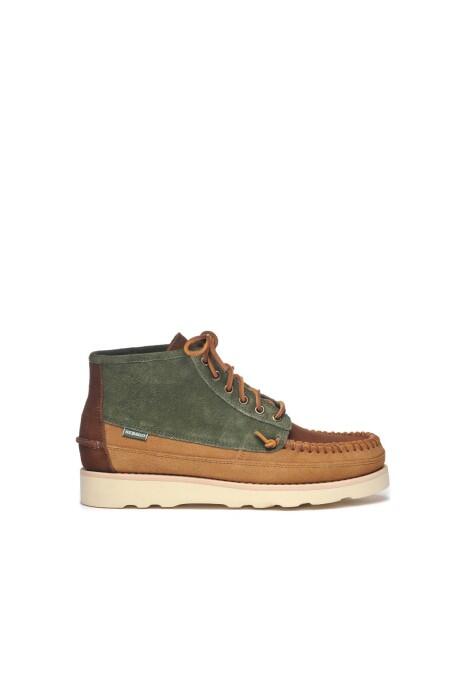 Sebago Cayuga Mid Erkek Deri Bot - 7001HH0 Kahverengi/Yeşil - 1