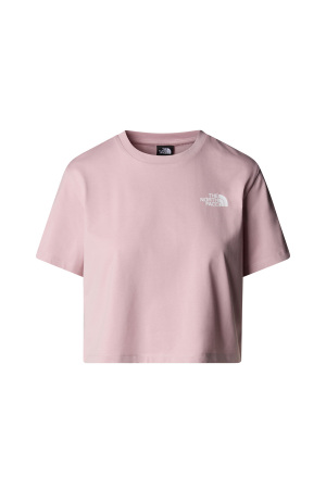 Simple Dome Cropped Slim Tee Kadın T-Shirt - NF0A87U4 Pudra Pembe - The North Face