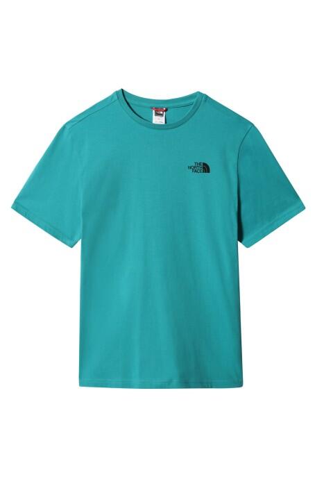 Simple Dome Tee - Eu Erkek T-Shirt - NF0A2TX5 Yeşil/Siyah - 1