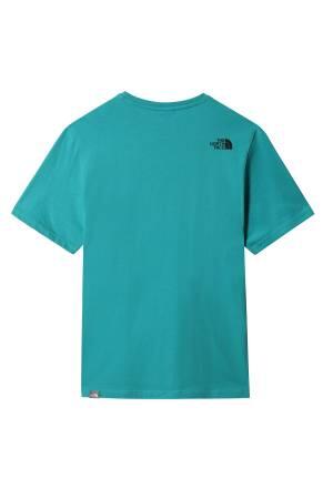 Simple Dome Tee - Eu Erkek T-Shirt - NF0A2TX5 Yeşil/Siyah - 2