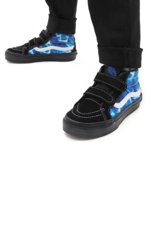 Sk8-Mid Reissue V Unisex Çocuk Ayakkabı - VN0A38HH Siyah/Mavi - 3