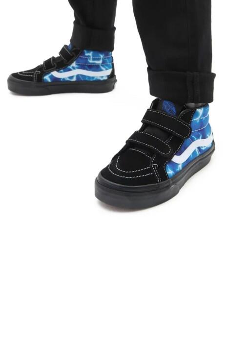 Sk8-Mid Reissue V Unisex Çocuk Ayakkabı - VN0A38HH Siyah/Mavi - 3