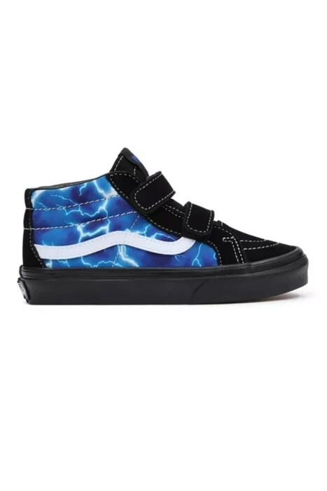 Sk8-Mid Reissue V Unisex Çocuk Ayakkabı - VN0A38HH Siyah/Mavi - 4