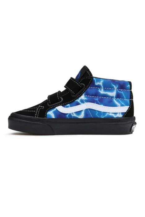 Sk8-Mid Reissue V Unisex Çocuk Ayakkabı - VN0A38HH Siyah/Mavi - 5