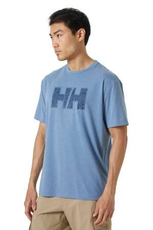 Skog Recycled Graphic Erkek T-Shirt - 63082 Açık Mavi - Helly Hansen