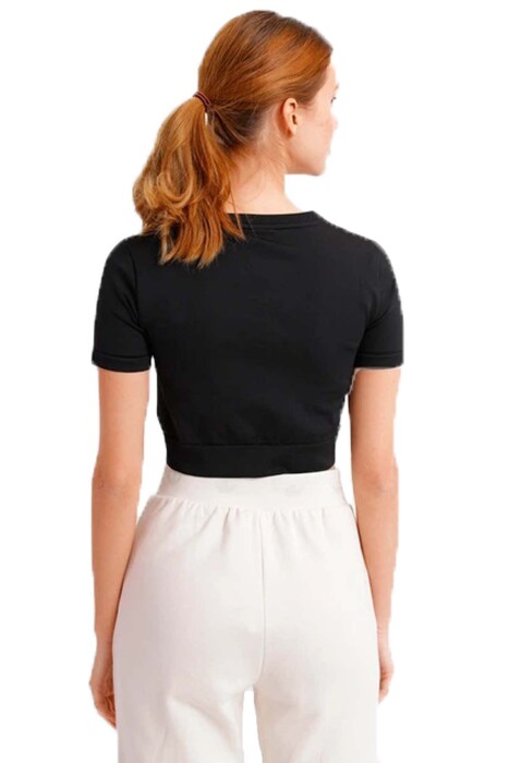 Sml Fit Kadın T-Shirt - HA1198 Siyah - 2