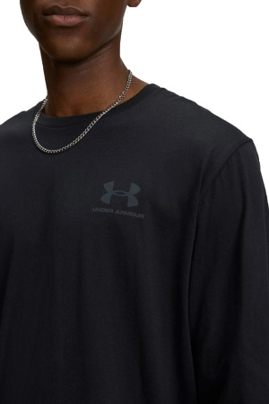 Sportstyle Left Chest Uzun Kollu Erkek T-Shirt - 1329585 Siyah - 2