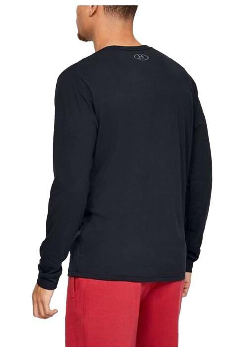 Sportstyle Left Chest Uzun Kollu Erkek T-Shirt - 1329585 Siyah - 2