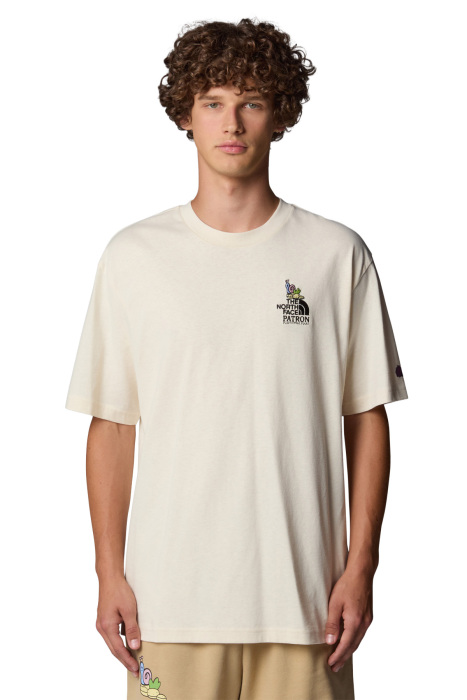 Ss Clean Traıls Oversızed Tee Unisex T-Shirt - NF0A8C2T Krem - 2