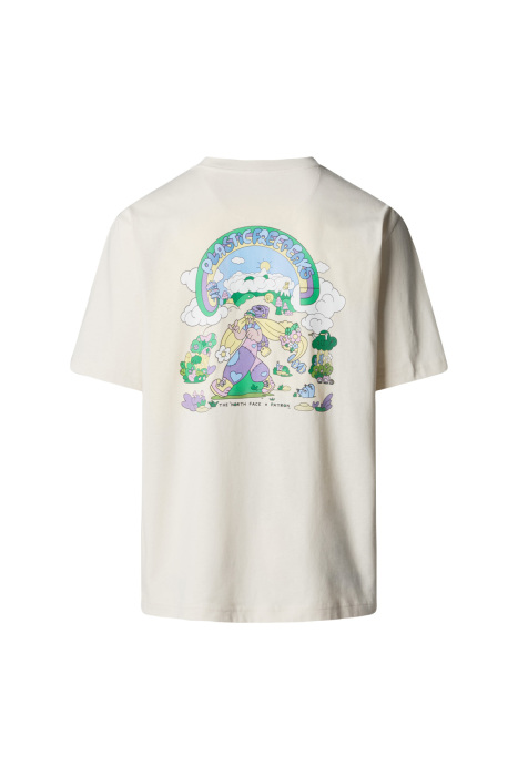 Ss Clean Traıls Oversızed Tee Unisex T-Shirt - NF0A8C2T Krem - 5