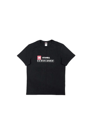 S/S Gps Tee Istanbul Erkek T-Shirt - NF0A8B4K Siyah - The North Face