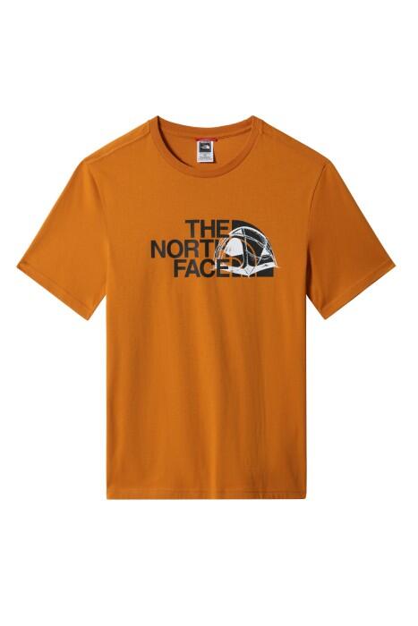 S/S Graphic Half Dome Tee Erkek T-Shirt - NF0A7R3A Sarı - 1