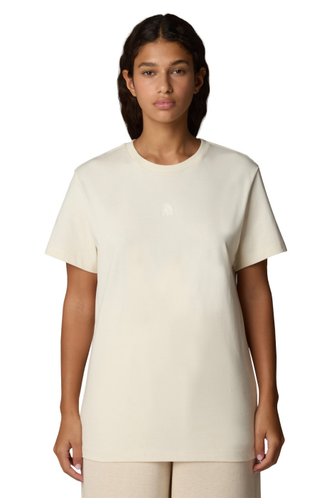 Ss Logo Rmst Relaxed Tee Kadın T-Shirt - NF0A8C38 Krem - 1