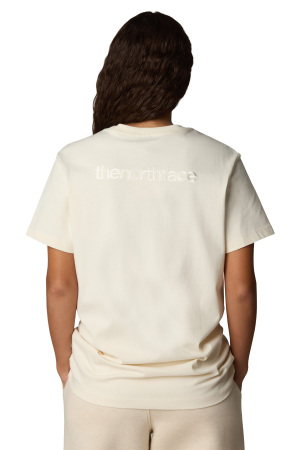 Ss Logo Rmst Relaxed Tee Kadın T-Shirt - NF0A8C38 Krem - 2