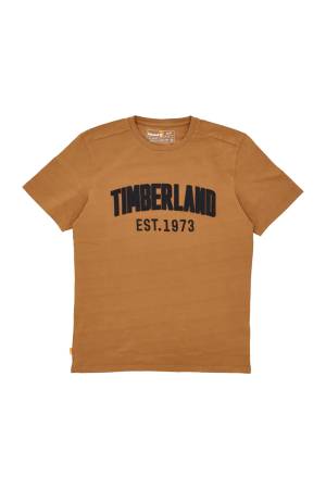 Ss Modern Wash Brand Carrier Tee Regular Erkek T-Shirt - TB0A6669 Açık Kahverengi - Timberland