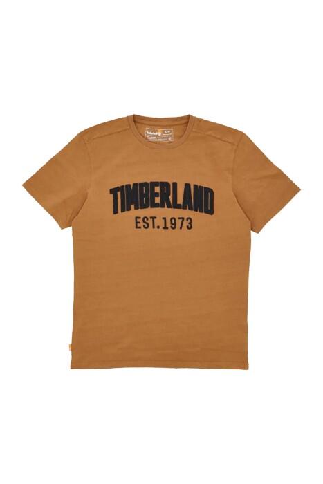 Ss Modern Wash Brand Carrier Tee Regular Erkek T-Shirt - TB0A6669 Açık Kahverengi - 1
