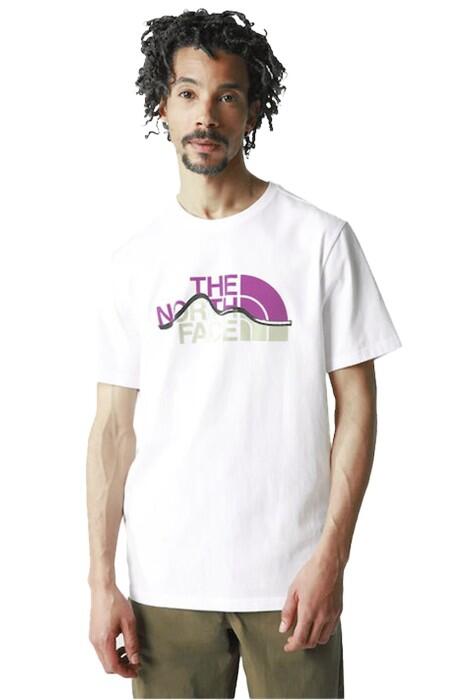 S/S Mountain Line Tee Erkek T-Shirt - NF0A7X1N Beyaz - 1