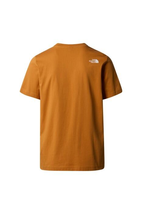 S/S Mountain Line Tee Erkek T-Shirt - NF0A87NT Koyu Turuncu - 2