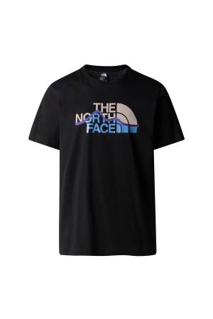 S/S Mountain Line Tee Erkek T-Shirt - NF0A87NT Siyah - 1