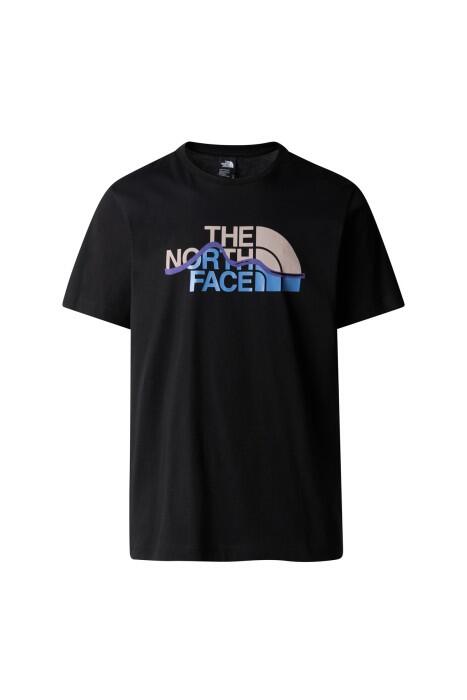 S/S Mountain Line Tee Erkek T-Shirt - NF0A87NT Siyah - 1