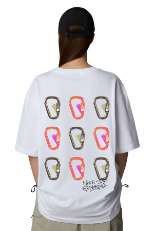 Ss Nse Oversızed Tee Unisex T-Shirt - NF0A8C3T Beyaz - The North Face
