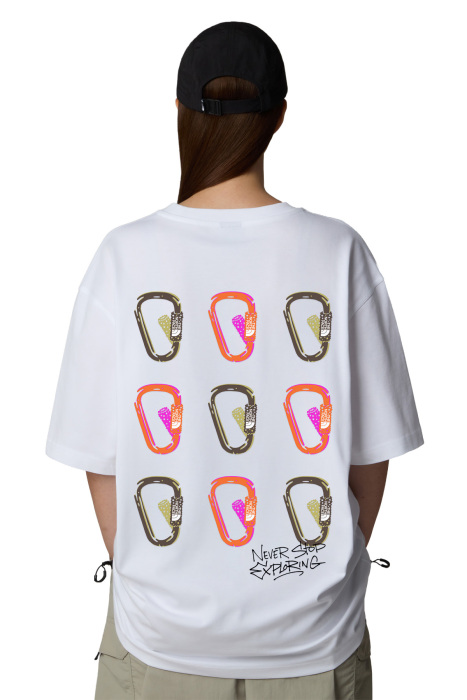 Ss Nse Oversızed Tee Unisex T-Shirt - NF0A8C3T Beyaz - 1