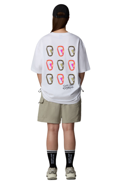Ss Nse Oversızed Tee Unisex T-Shirt - NF0A8C3T Beyaz - 2